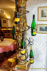 Decorative wine bottle holder